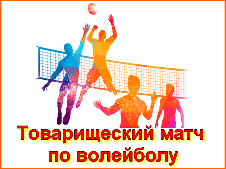 Товарищеский матч по волейболу.